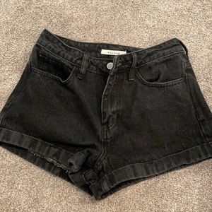 black pac sun shorts !